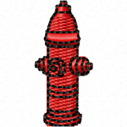 Fire Truck Embroidery Design 7